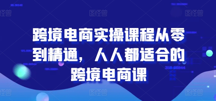 跨境电商实操课程从零到精通,人人都适合的跨境电商课插图 跨境电商实操课程从零到精通,人人都适合的跨境电商课