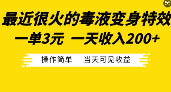 最近很火的毒液变身特效,一单3元,一天收入200+,操作简单当天可见收益插图 视频号混剪玩法,2分钟一条视频,单月变现2W+【揭秘】