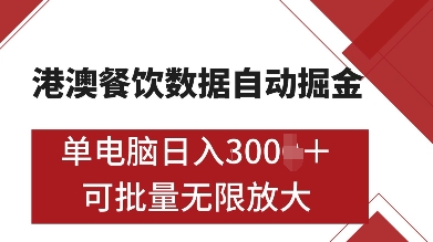 港澳餐饮数据全自动掘金,单电脑日入多张, 可矩阵批量无限操作【揭秘】插图 港澳餐饮数据全自动掘金,单电脑日入多张, 可矩阵批量无限操作【揭秘】