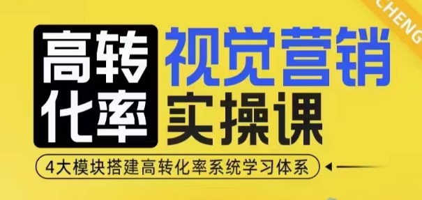 高转化率·视觉营销实操课,4大模块搭建高转化率系统学习体系插图 高转化率·视觉营销实操课,4大模块搭建高转化率系统学习体系